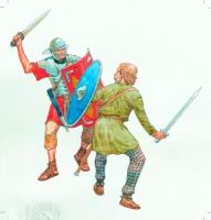 -50, Rome, Legionnaire romain combattant un guerrier celte.jpg